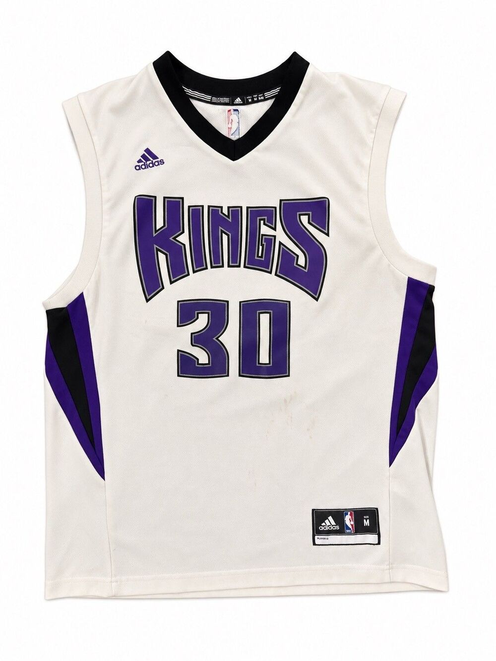 Rare 2016 NBA Adidas Sacramento Kings Seth Curry Basketball Jersey Size Medium